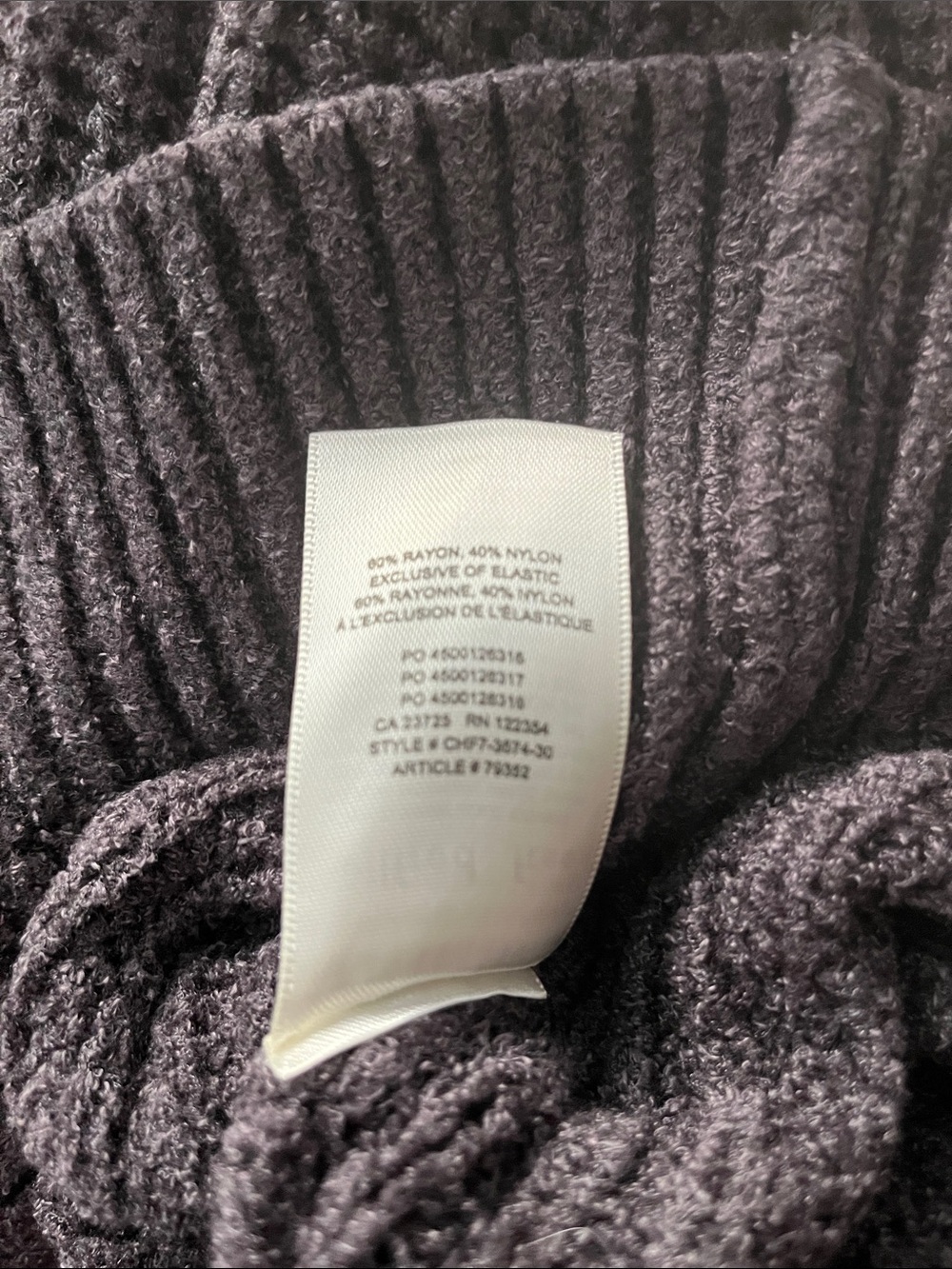 Wilfred Free Plum Ribbed Mock Neck Sweater - Picture 5 of 5